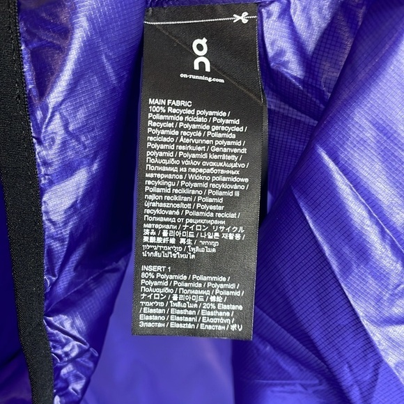 On Running | Women’s Zero Jacket in Twilight Size Large NWT - Picture 7 of 8